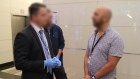 NSW Police arrest Stephen Grant in central Sydney on October 2, 2019.