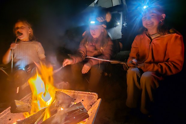 Sam Purcell’s kids during their family holiday