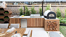 All four judges loved the execution of the timber work and pizza oven.