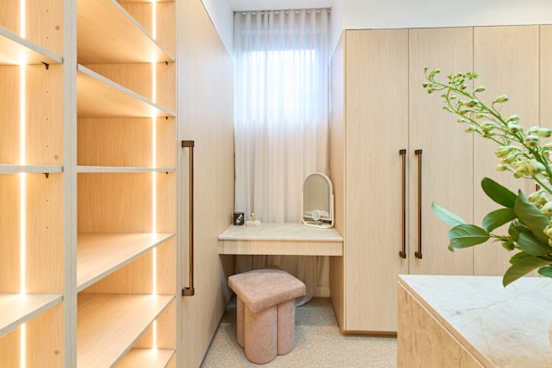 EMBARGO 23/8/2026 8:45PM The Block 2026 Week 3 Room Reveal Lisa and Rosco Main Bedroom and walk-in wardrobe