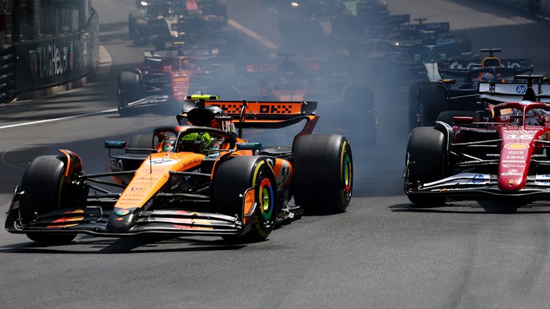 Monaco Grand Prix LIVE: Norris holds off Leclerc, Piastri for victory as Monaco-only rule causes absolute chaos
