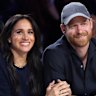 Meghan and Harry attend a basketball game in California last month. 
