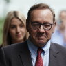 Actor Kevin Spacey leaves Southwark Crown Court in London.