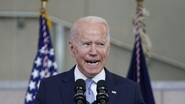 President Joe Biden delivers an impassioned speech on voting rights at the National Constitution Centre in Philadelphia. 