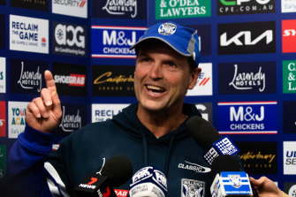 Mick Potter was all smiles ahead of his return to the NRL coaching ranks.
