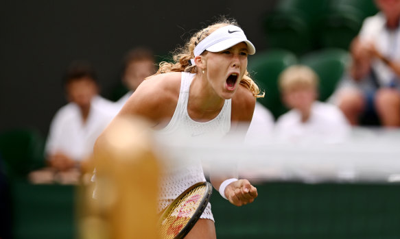 Andreeva’s grand slam breakothrough came at last year’s Wimbledon.