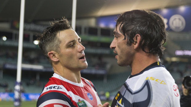 Right call ... Johnathan Thurston knew the Roosters' call to sign Cooper Cronk would be vindicated.