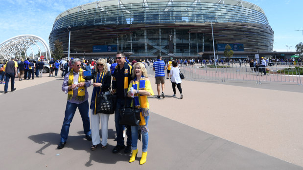 Fans have been banned from West Coast’s home fixture against Fremantle today.