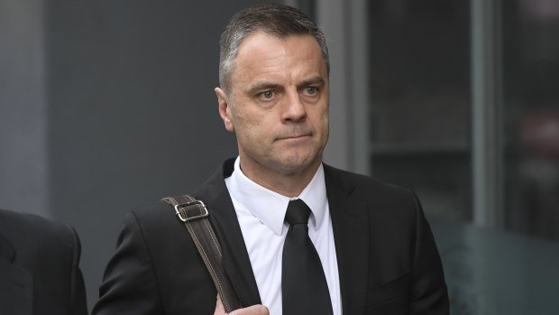 Stuart Bateson appears at the Melbourne Magistrates Court
on Thursday.