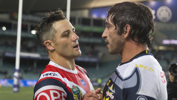 Swan song: Cooper Cronk and Johnathan Thurston will never play on the same field again.