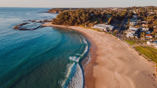 Mollymook Beach’s median house price climbed to almost $1.2 million over the year to May. 