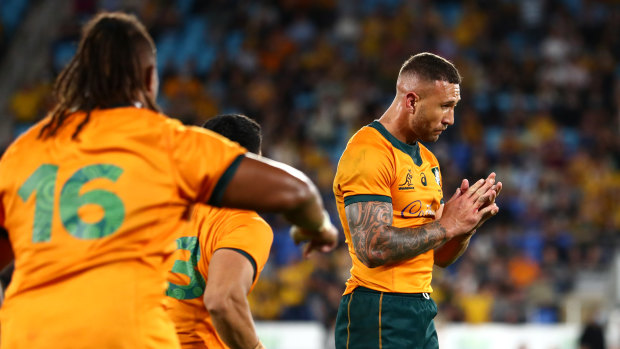 Quade Cooper played arguably his best Test on Sunday.