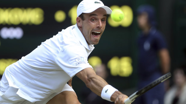Spain's Roberto Bautista Agut had the crowd on his side at Wimbledon.