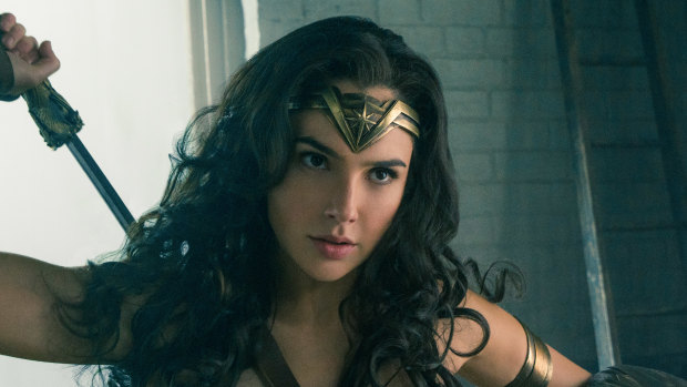 Gal Gadot as Wonder Woman.