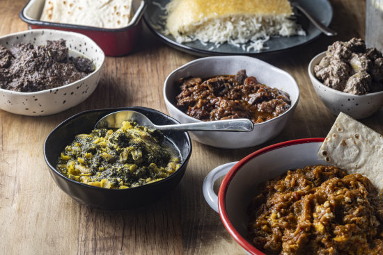 A selection of Iranian dishes at Kitchen 55.