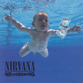 The cover of Nirvana’s 1991 album Nevermind.
