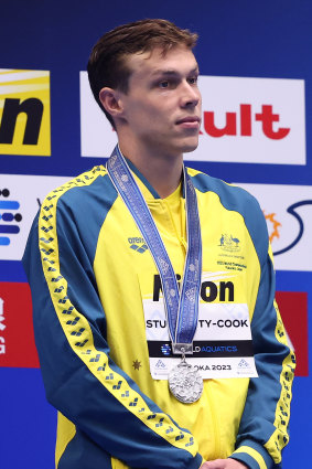 Silver medallist Zac Stubblety-Cook. 