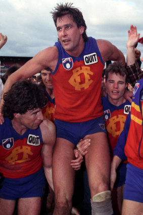 Matthew Rendell playing for Fitzroy in 1991.