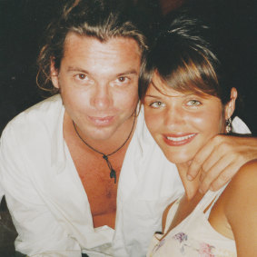 Michael Hutchence with Helena Christensen, who speaks about the attack on her then boyfriend in Mystify: Michael Hutchence.