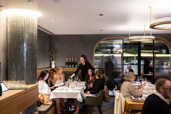 Service in the dining room is accomplished and smooth, whereas the bar (at rear) is more casual.