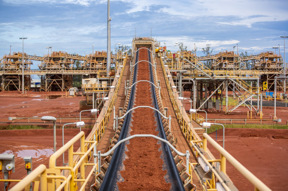 Alumina is made by refining bauxite. Rio Tinto is investigating how to reduce emissions in the refining process. 