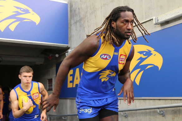 West Coast Eagles ruckman Nic Naitanui 