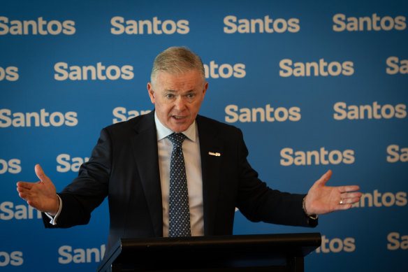 Santos chief executive Kevin Gallagher has led the company for eight years.