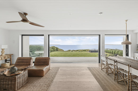 The four-bedroom, five-bathroom residence on the beachfront at Callala Beach was built seven years ago.