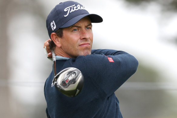 Adam Scott practises in San Francisco this week. 