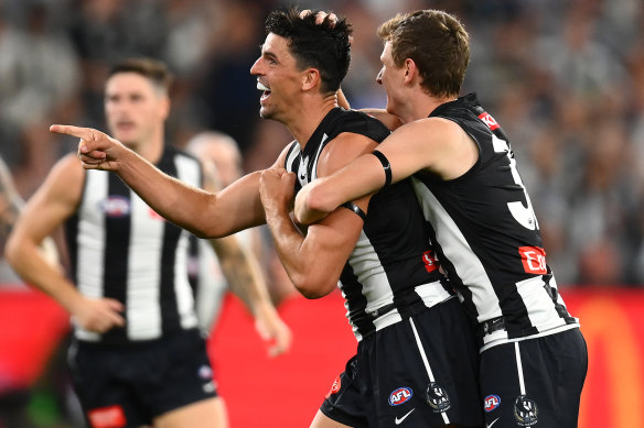 Scott Pendlebury is still flying high for Collingwood.