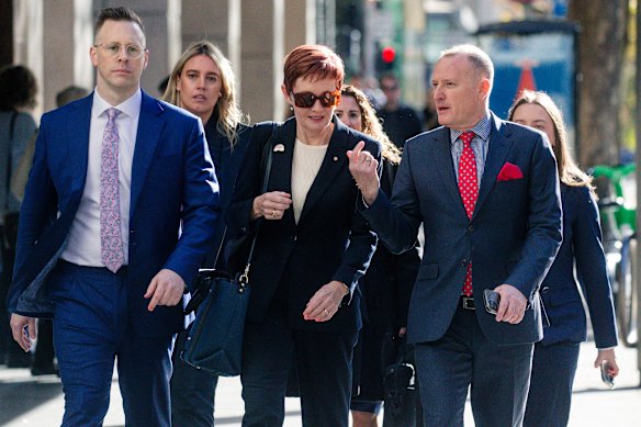 Connolly arrives on her second day as a witness.