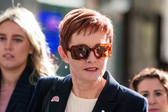 Former Parramatta Council CEO Gail Connolly attends the ICAC inquiry on Friday.