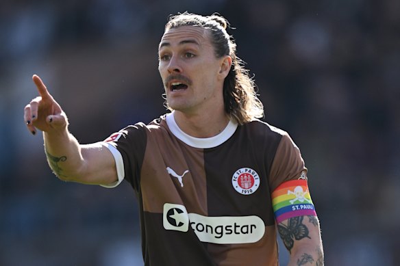 Socceroos star and FC St Pauli captain Jackson Irvine is out for the rest of the season.