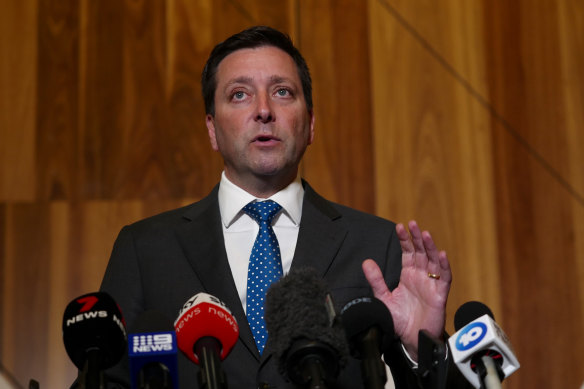 Victorian Opposition Leader Matthew Guy.