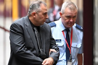 Samir Mayhoub arrives at the Supreme Court on Wednesday.