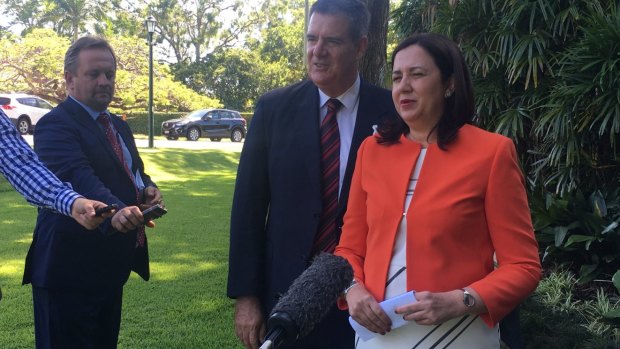  Local Government Minister Mark Furner is questioned with Premier Annastacia Palaszczuk.