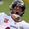 Tom Brady takes the field before Tampa Bay’s hometown Super Bowl win in 2021.