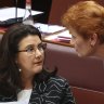 Superannuation Minister Jane Hume helped win the support of Pauline Hanson and other Senate cross benchers. 