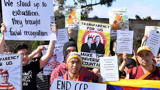 There have been multiple events at the University of Queensland in support of ongoing protests in Hong Kong.