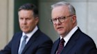 Health Minister Mark Butler and Prime Minister Anthony Albanese. 