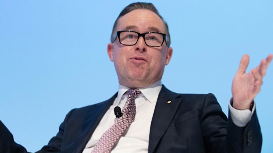 Alan Joyce. International travel remains a big question mark