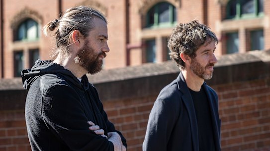 Atlassian founders Mike Cannon-Brookes and Scott Farquhar.