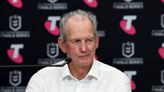Wayne Bennett was coy on his future after the grand final loss.