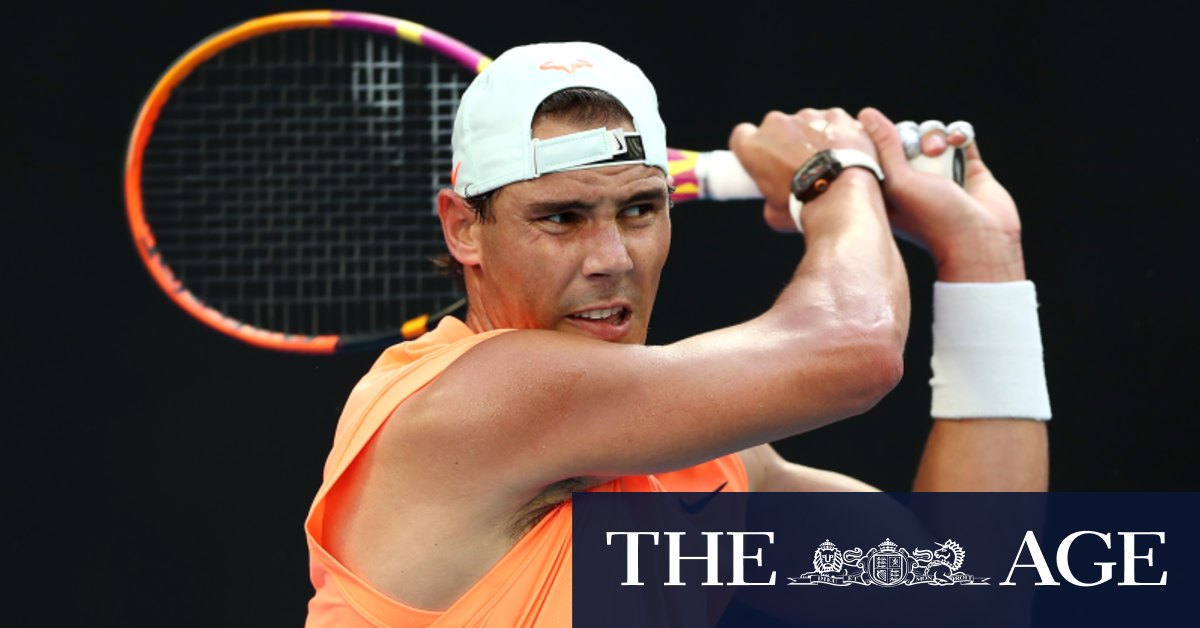 Australian Open 2021: Rafael Nadal trains away from public ...