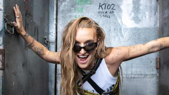 Drummer G Flip is the 2024 Melbourne Fashion Week ambassador.