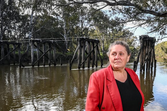 Carolynne Burgess Blackwell has been fighting to save the town’s beloved bridge.