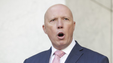 Minister for Home Affairs Peter Dutton. 