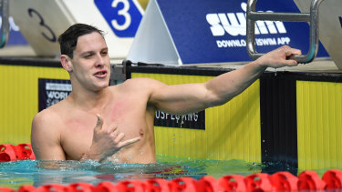 In-form backstroker Mitch Larkin will make his first appearance at the World Championships on Monday.