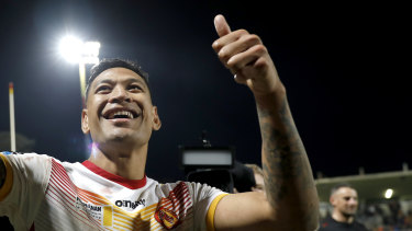 Israel Folau in his new life with Catalans Dragons.