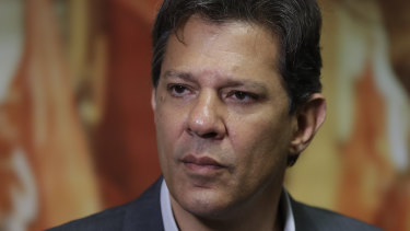 Brazil's presidential candidate for the Workers Party Fernando Haddad.